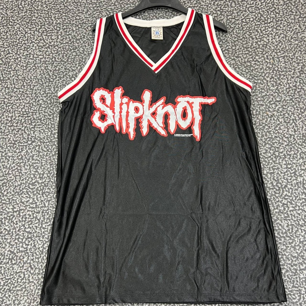 Vintage Slipknot Jersey‎ Shirt Men XXL Black Blue Grape Sleeveless Deadstock New